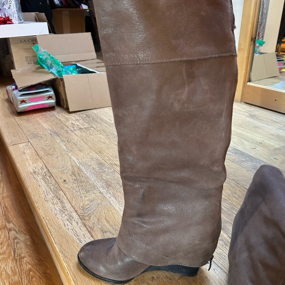 Franco Sarto tall wedge boots